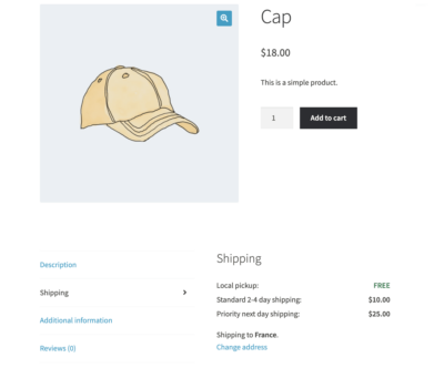 WooCommerce Shipping Calculator tab placement