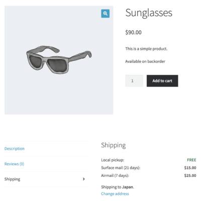 WooCommerce Shipping Calculator shipping tab