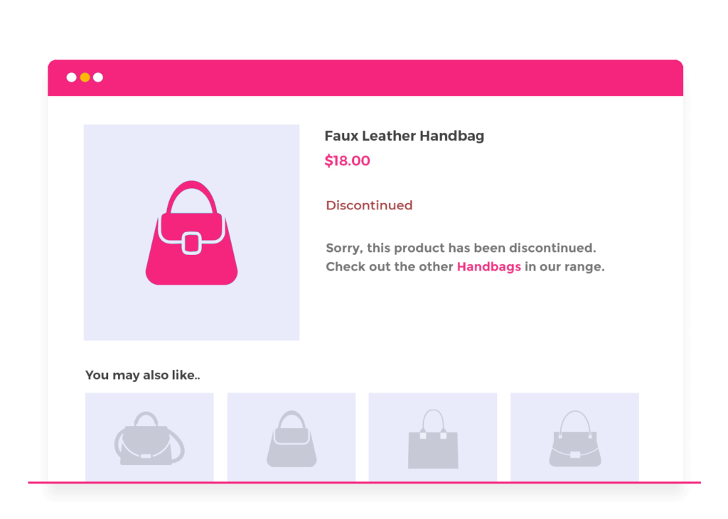 WooCommerce Discontinued Products SEO example