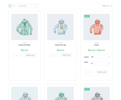 WooCommerce Express Shop Page works with any theme