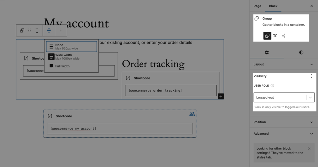 WooCommerce order tracking: create the logged out view