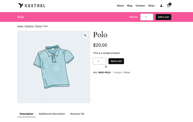 WooCommerce sticky add to cart: the finished product