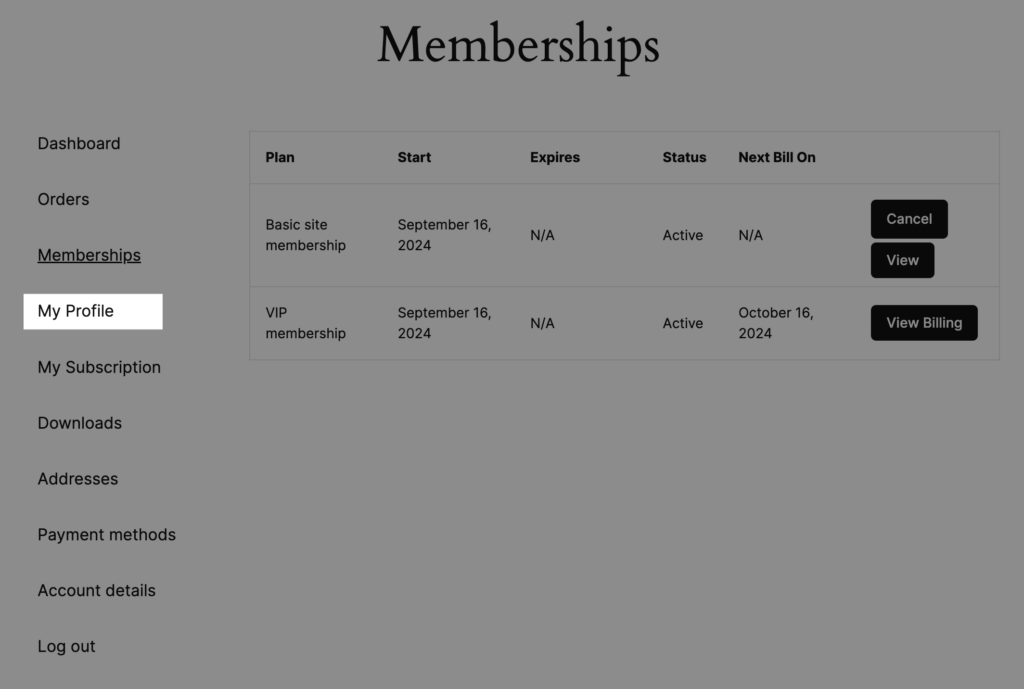 Constellation WooCommerce membership plugin: account edit profile field