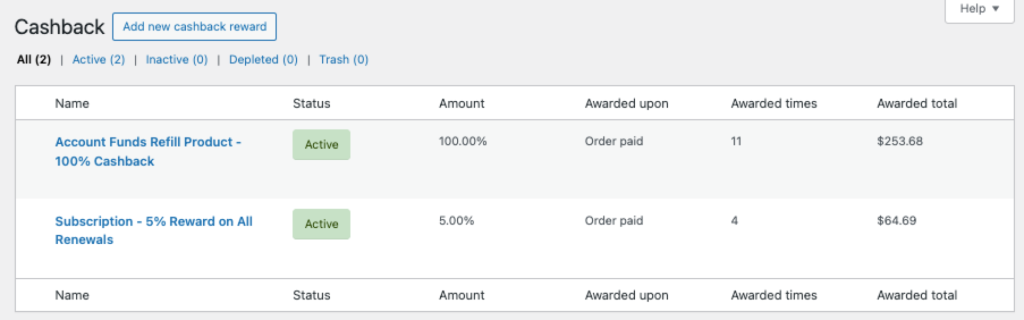 WooCommerce Cashback Rewards with Account Funds - Kestrel