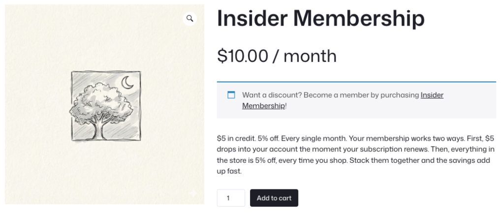 An insider membership example in Constellation and Account Funds