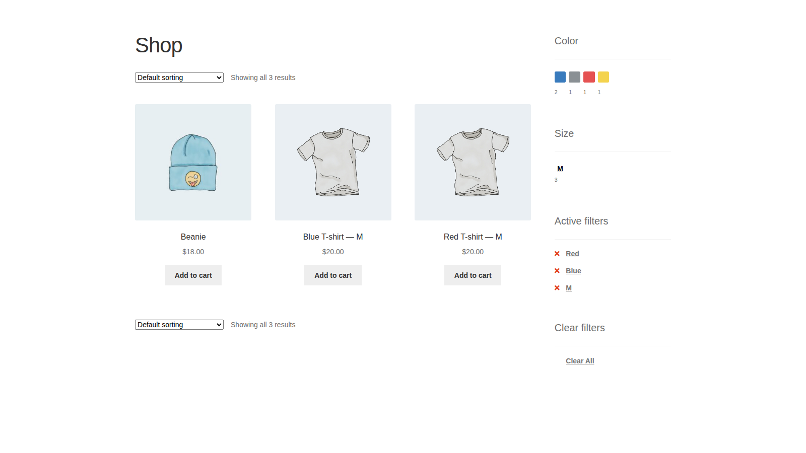 Advanced Ajax Layered Navigation: overview (storefront shop page)