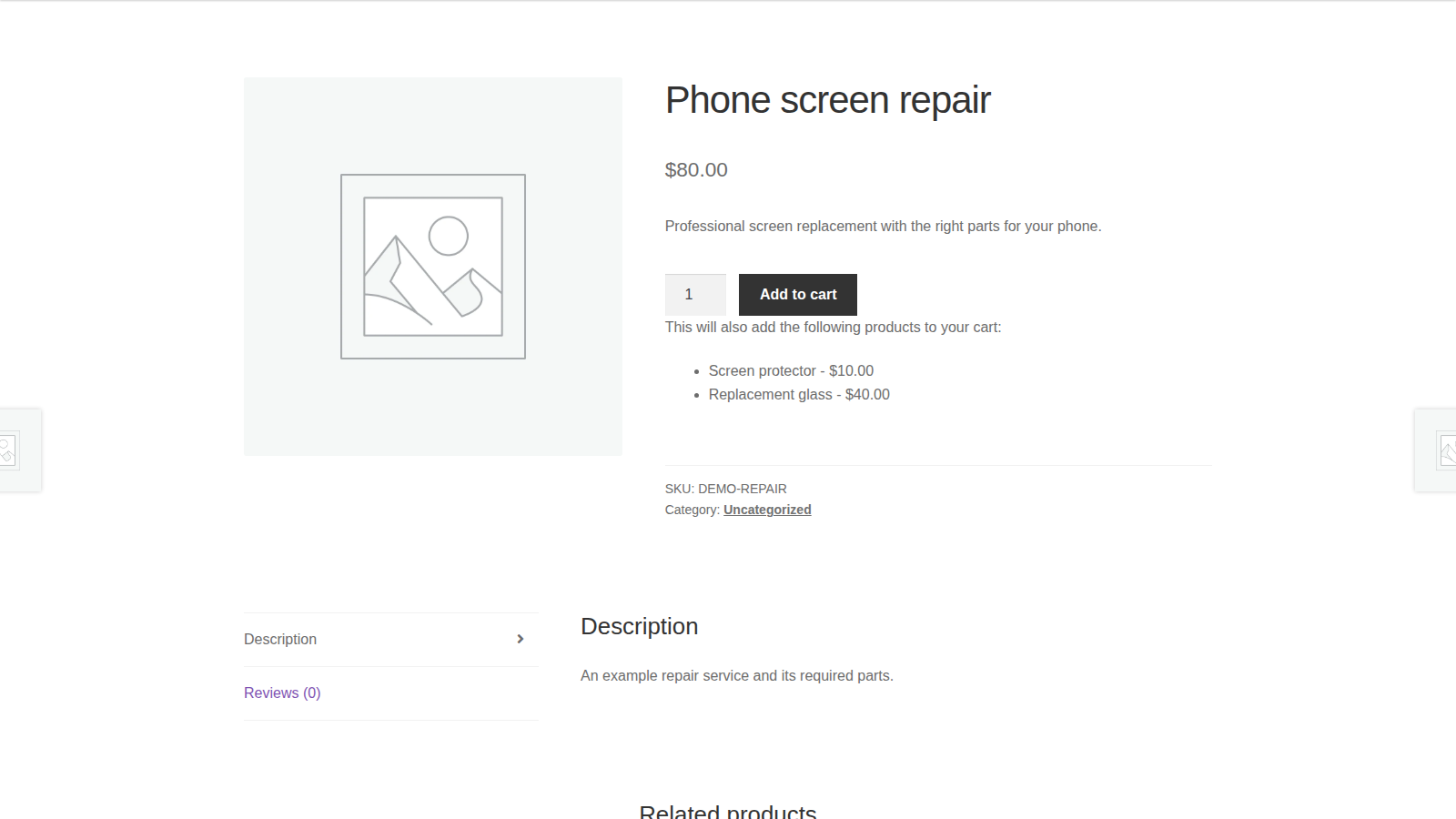Force Sells: On the product page (storefront single product page)
