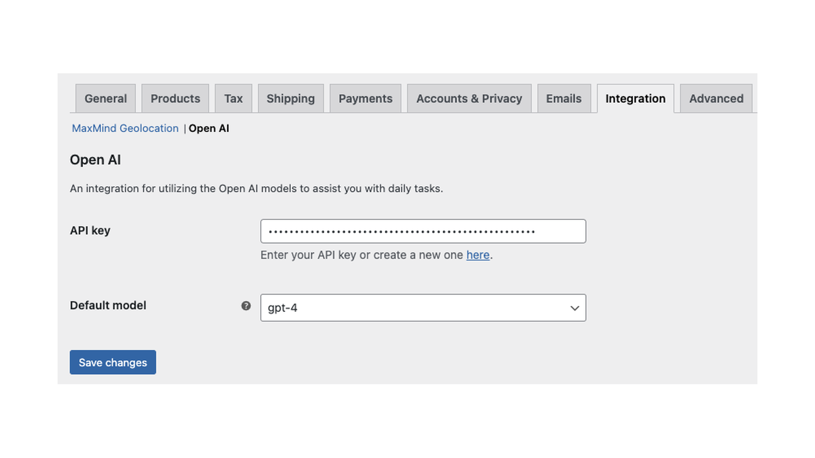 Kestrel AI: Add your API key (the Open AI section)