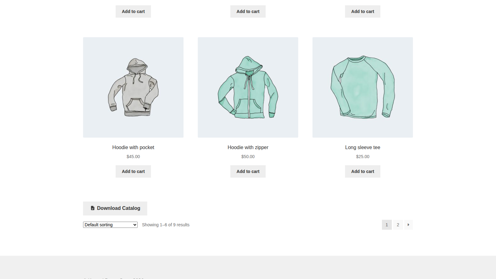 Store Catalog PDF Download: What customers see (storefront category page)